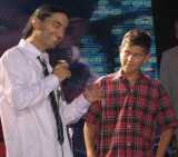 Daniel Agostini y su hijo