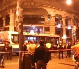 Colectivo chocó contra bar