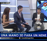 Creador de la mano robótica (Canal 26)