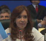 Cristina en la cumbre de las Americas