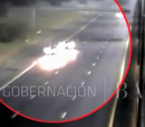 Choque y vuelco en autopista Buenos Aires - La Plata (UBASA)