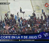 Corte en 9 de Julio (Canal 26)