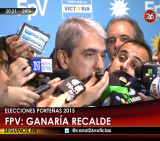 Elecciones porteñas PASO - Bunker del FPV - Aníbal Fernández