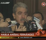 Conferencia de Aníbal Fernández (Canal 26)