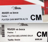 Error en entrada del superclásico