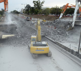 Demolición del puente Víctor Hugo (DyN)