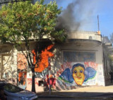 Incendio en taller clandestino