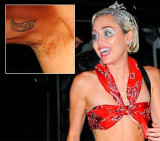 Miley Cyrus sin depilación