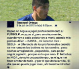 Mensaje de Emanuel Ortega