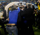 Libertadores 2015 - Incidentes en Boca vs. River (DyN)