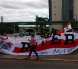 Hinchas de River en Paraguay
