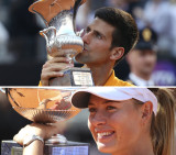 Djokovic y Sharapova (Reuters)