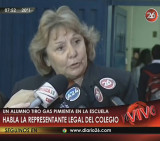 Gas pimienta en el colegio - Representante Legal (Canal 26)