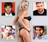 Rocío Marengo, Ashton Kutcher, Pocho Lavezzi, Ricky Martin, Nacho Viale