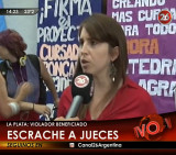 Escrache a jueces en La Plata