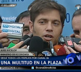 Axel Kicillof en el 25 de mayo (Canal 26)