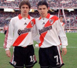 Aimar y Saviola en River