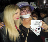 Gisela Bernal en marcha Ni Una Menos