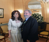 Cristina con Lula (Facebook)