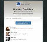 WhatsApp azul
