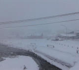 Nevadas en Tierra del Fuego (Foto: @polidemo)
