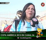 Copa América 2015 - Canal 26 con los hinchas