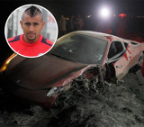 Arturo Vidal destroza su Ferrari