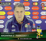 Copa América - Argentina 6 vs. Paraguay 1 - Conferencia Martino