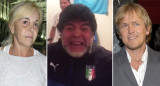 Claudia, Maradona y Jorge Taiana