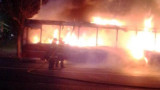 Incendio en colectivo