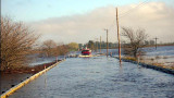 Río Salado, desbordado (DyN) 