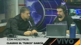 Turco García junto a Flavio Azzaro (Canal 26)