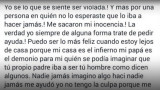 Joven abusada - Facebook - Mensaje 