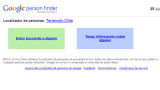 Sismo en Chile - Localizador de Google