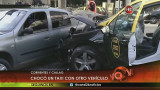 Choque entre un taxi y un auto (Canal 26)