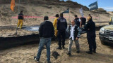 Hallaron restos humanos en la Laguna de Mar Chiquita (Twitter)