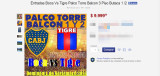 Entrada para Boca vs. Tigre