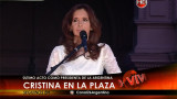 Cristina en Plaza de Mayo (Canal 26)