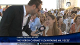 Pampita con Canal 26 - Punta del Este