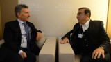 Mauricio Macri y Carlos Ghosn (DyN)