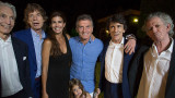 Maurcio Macri con los Rolling Stones