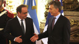 Hollande y Macri en Casa de Gobierno (DYN)