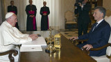 Francisco y Macri en el Vaticanofrancisco y macri en el vaticano