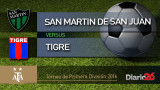 Torneo de Primera División 2016 - San Martín de San Juan vs. Tigre