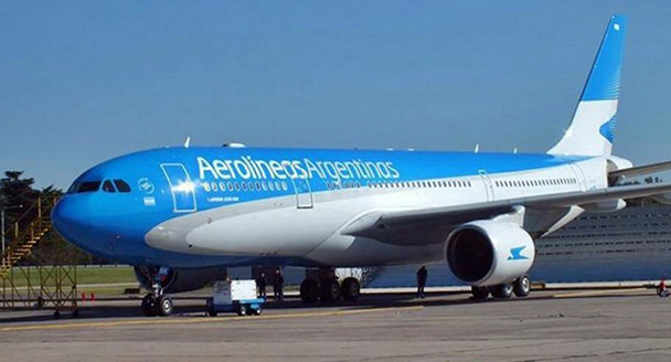 Avión de Aerolíneas Argentinas