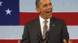 Obama cantando por su campaña
