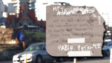 Nota dejada por trapito