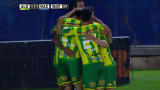 Festejo de Aldosivi contra Racing