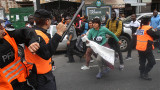 Protesta de manteros (DYN)