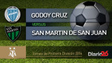 Torneo de Primera División 2016 - Godoy Cruz vs. San Martín de San Juan